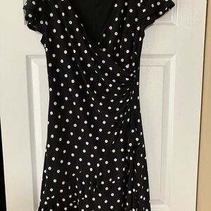 Ralph Lauren Black Polka Dot Dress
